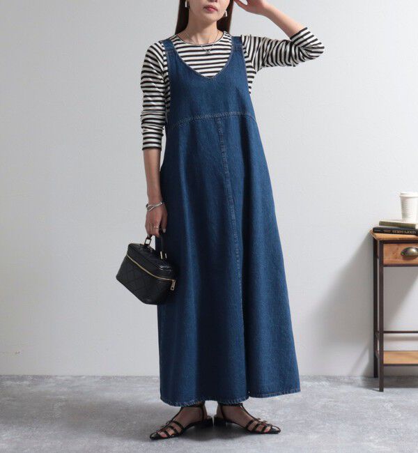 fredy emue「デニムジャンスカ」|ワンピース|