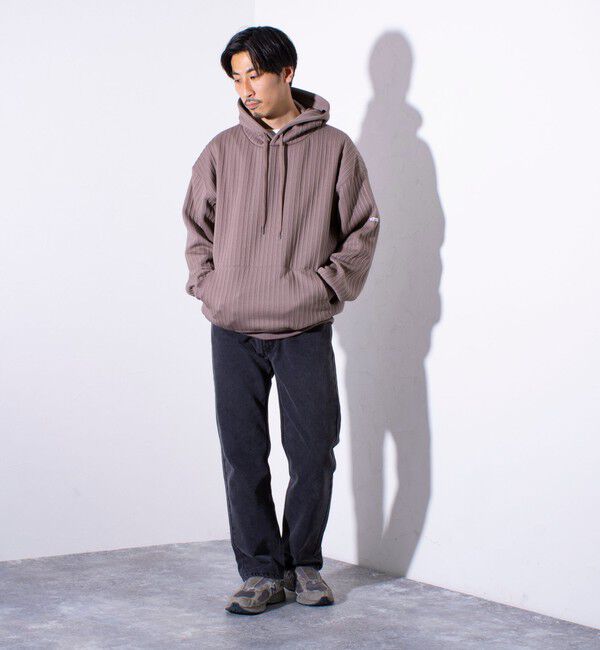 GLOSTER「【GLOSTER/グロスター】ストライプ キルティング  プルオーバーパーカー フーディ 」|パーカー|