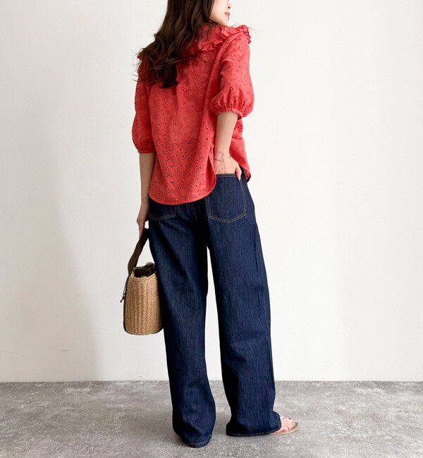 fredy emue「レースフリルカラーブラウス」|シャツ・ブラウス|