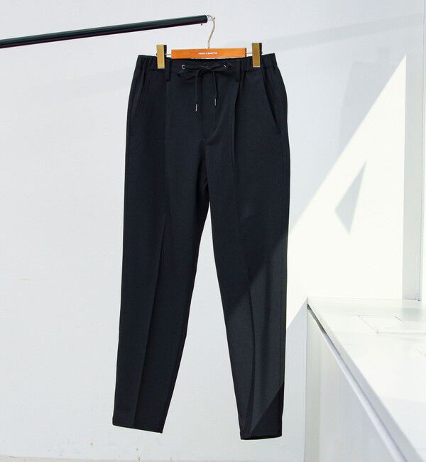 GLOSTER「【セットアップ対応】リネンタッチドビーイージーパンツ」|チノ|ブラック