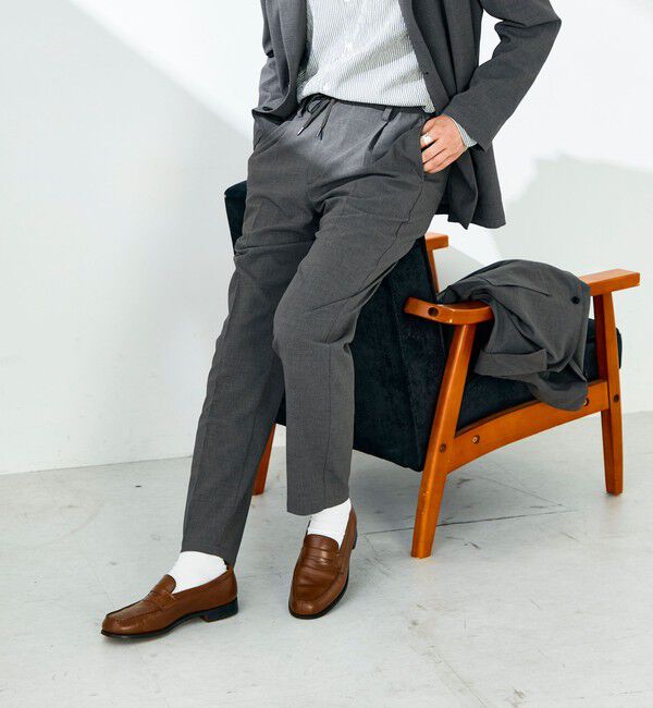 GLOSTER「【セットアップ対応】リネンタッチドビーイージーパンツ」|チノ|