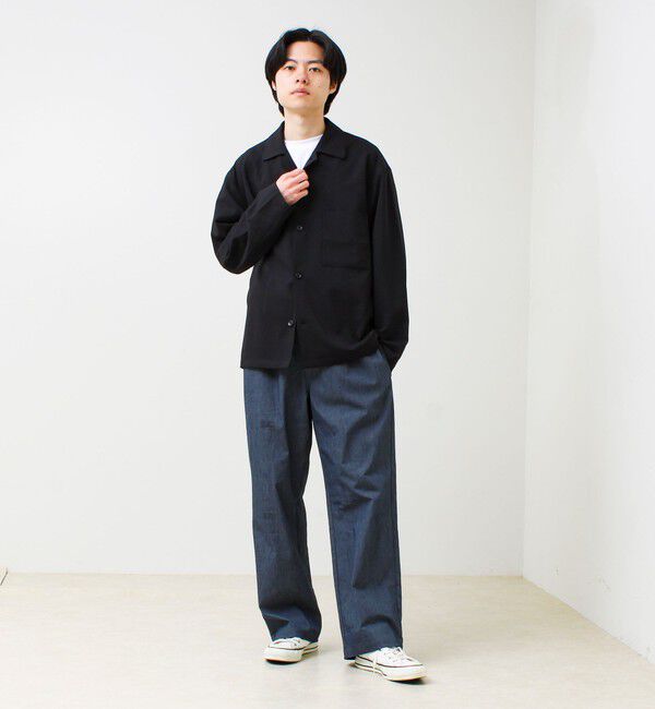 GLOSTER「【春夏に着たい上品素材】リネンタッチドビーワークシャツ」|シャツ・ブラウス|