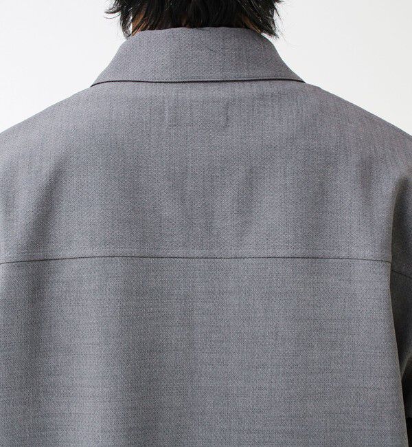 GLOSTER「【春夏に着たい上品素材】リネンタッチドビーワークシャツ」|シャツ・ブラウス|