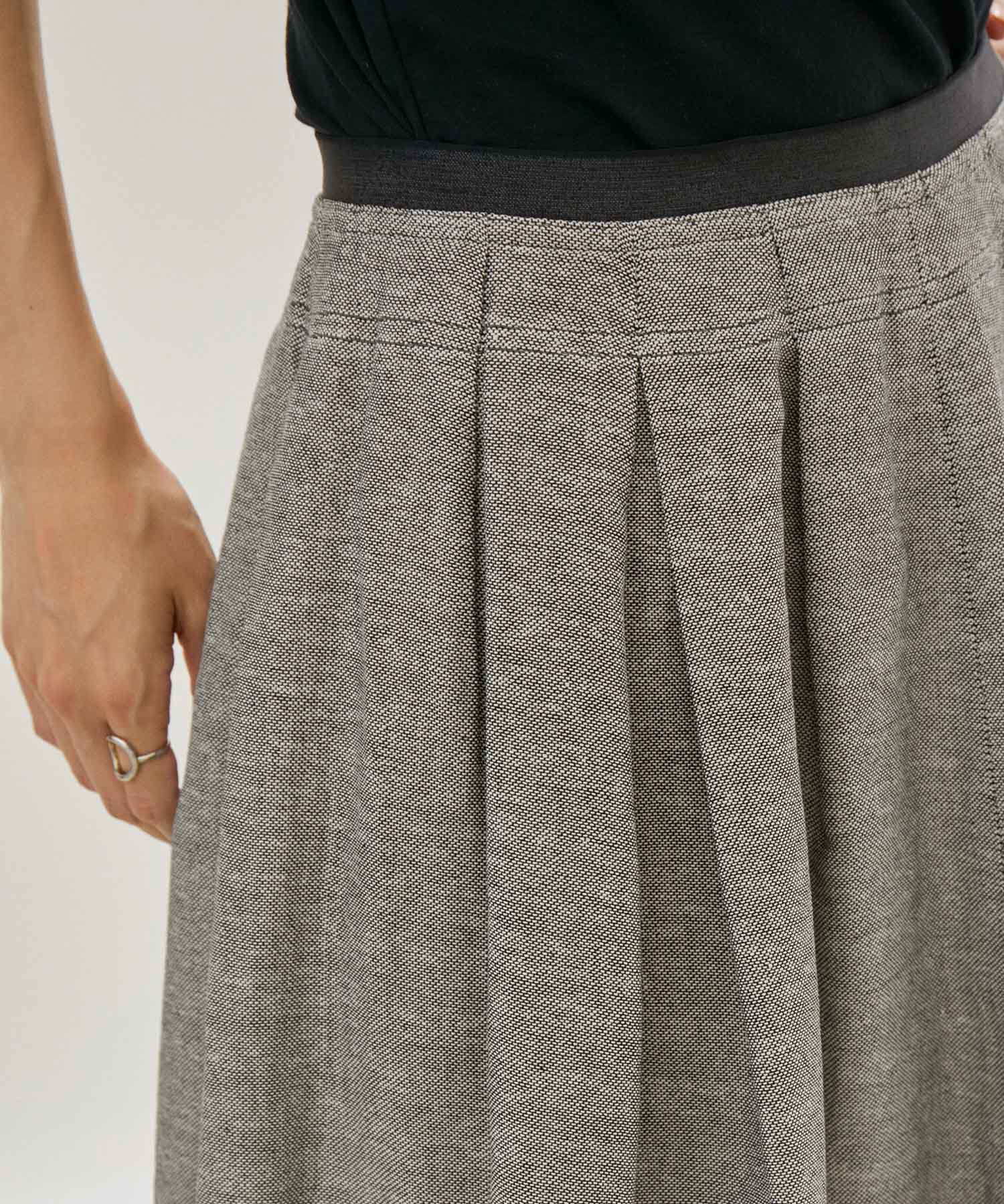 SALON adam et rope'「【NIPPON CULTURE】[抗菌・消臭]葦和紙タックロングスカート」|スカート|