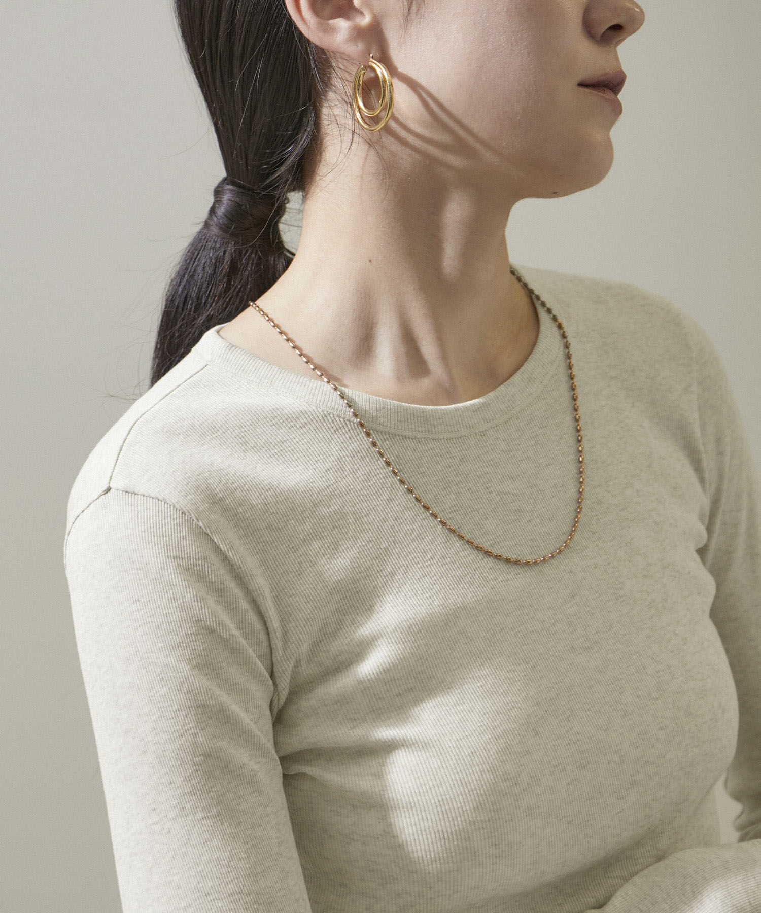 SALON adam et rope'「【GGG for SALON】別注FRESCA RIBロングスリーブプルオーバー」|Tシャツ・カットソー|