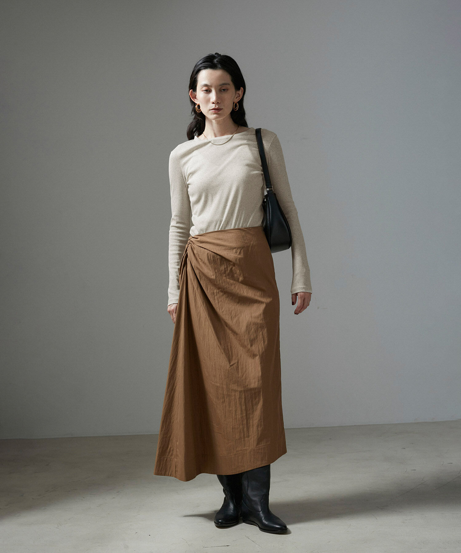 SALON adam et rope'「【GGG for SALON】別注FRESCA RIBロングスリーブプルオーバー」|Tシャツ・カットソー|