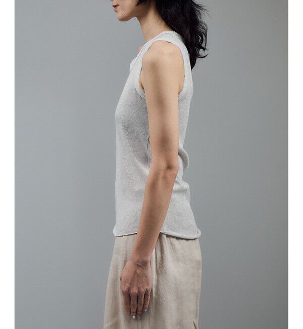 SALON adam et rope'「【WEB限定】ラメリブタンク」|タンクトップ|