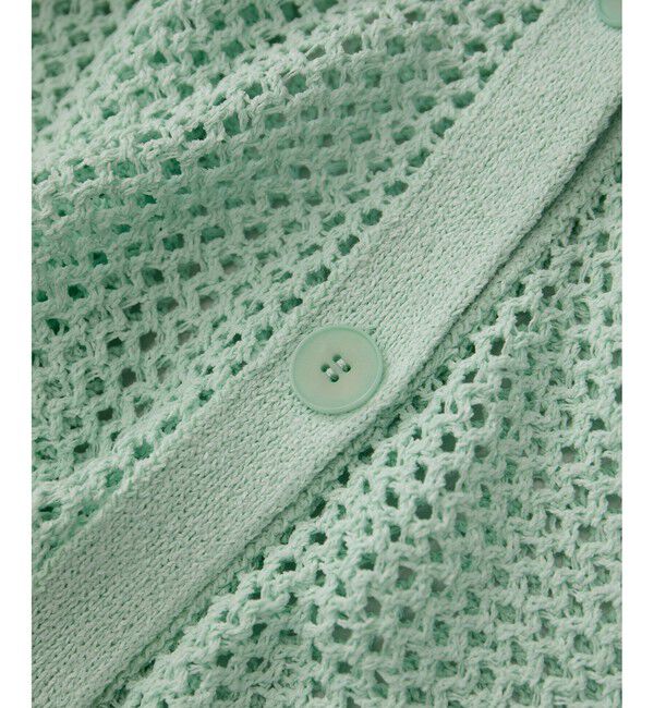 SALON adam et rope'「ペーパーヤーンメッシュカーディガン」|カーディガン|