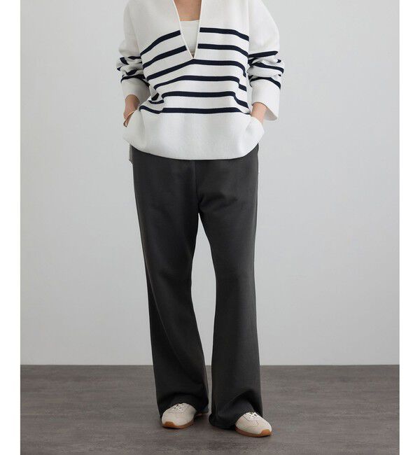SALON adam et rope'「【WEB・一部店舗限定】セミフレアスウェットパンツ / セットアップ対応」|チノ|