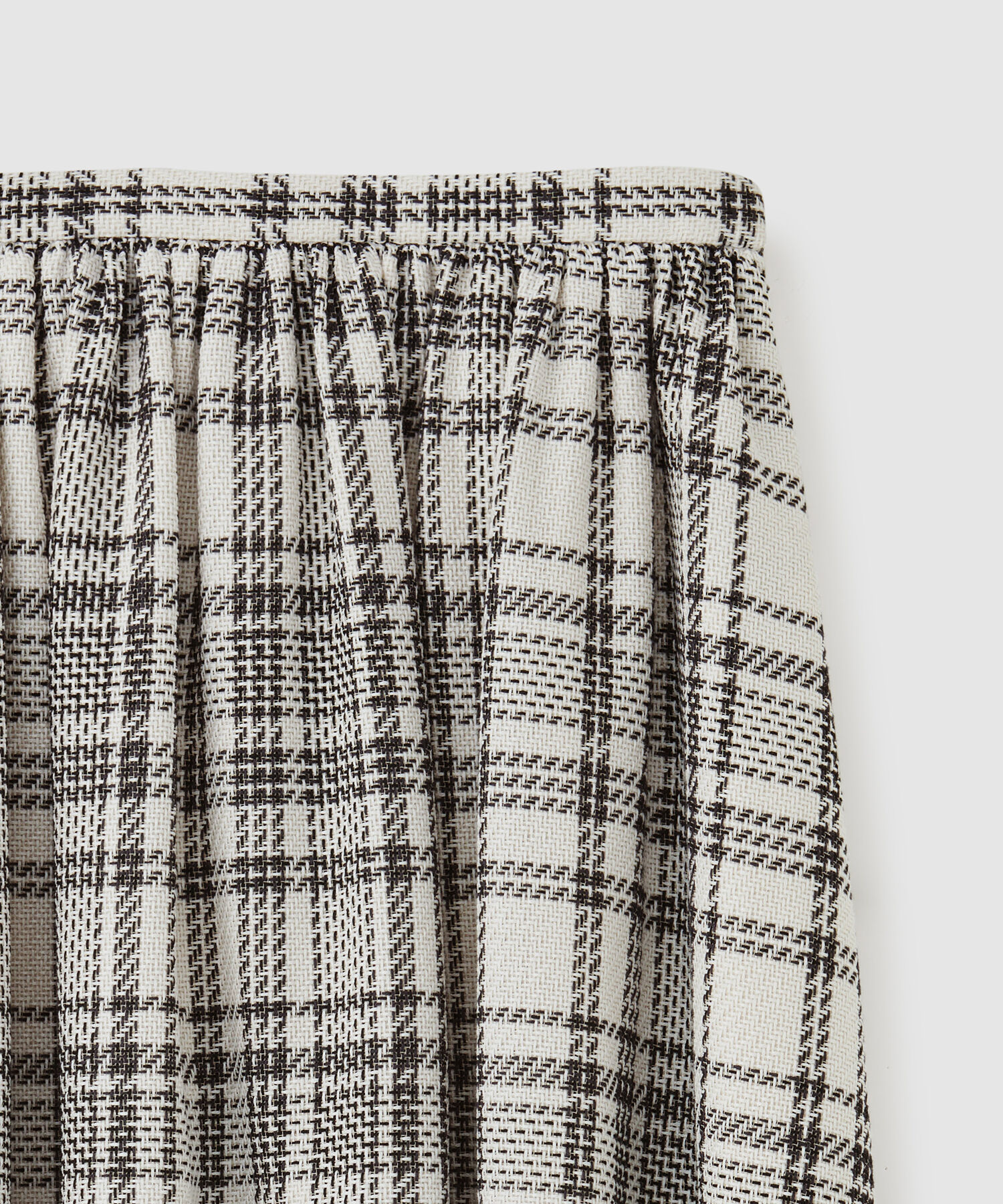 ROPE「ギマチェックギャザーフレアスカート」|スカート|