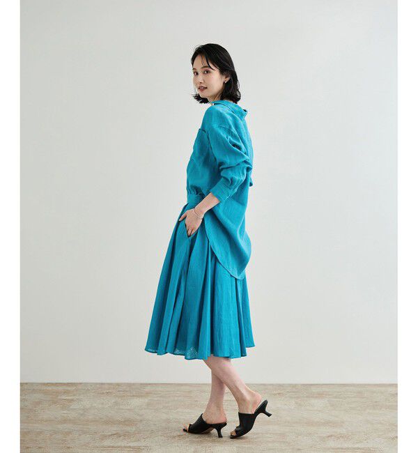 ROPE「【洗える】ヨーロピアンリネンフレアスカート/一部セットアップ対応」|スカート|