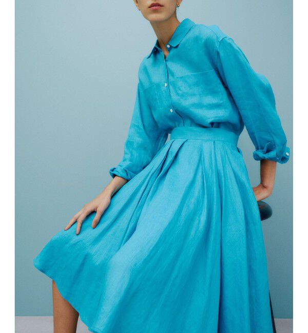 ROPE「【洗える】ヨーロピアンリネンフレアスカート/一部セットアップ対応」|スカート|