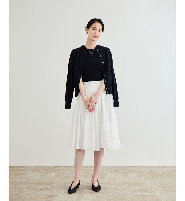ROPE「【洗える】ヨーロピアンリネンフレアスカート/一部セットアップ対応」|スカート|