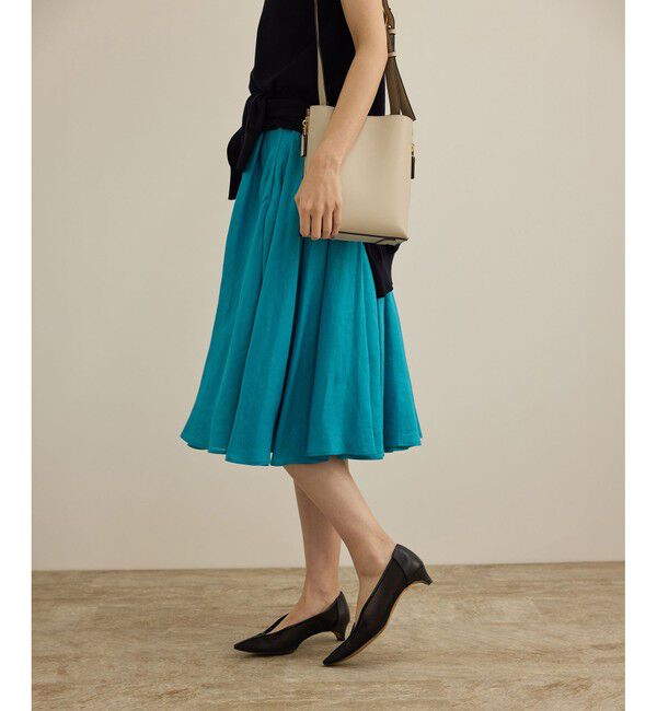 ROPE「【洗える】ヨーロピアンリネンフレアスカート/一部セットアップ対応」|スカート|