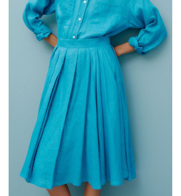 ROPE「【洗える】ヨーロピアンリネンフレアスカート/一部セットアップ対応」|スカート|