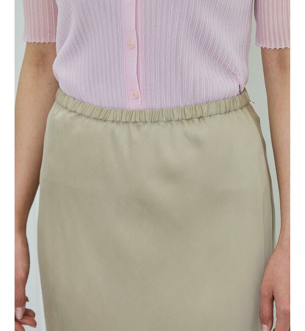 ROPE「【WEB・一部店舗限定】フィブリルサテンマーメイドスカート【セットアップ対応】/洗える」|スカート|