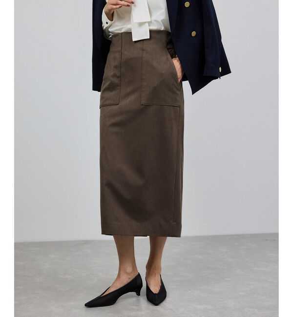 ROPE「[美人スカート]スエードポケット付きタイトスカート/イージーケア」|スカート|