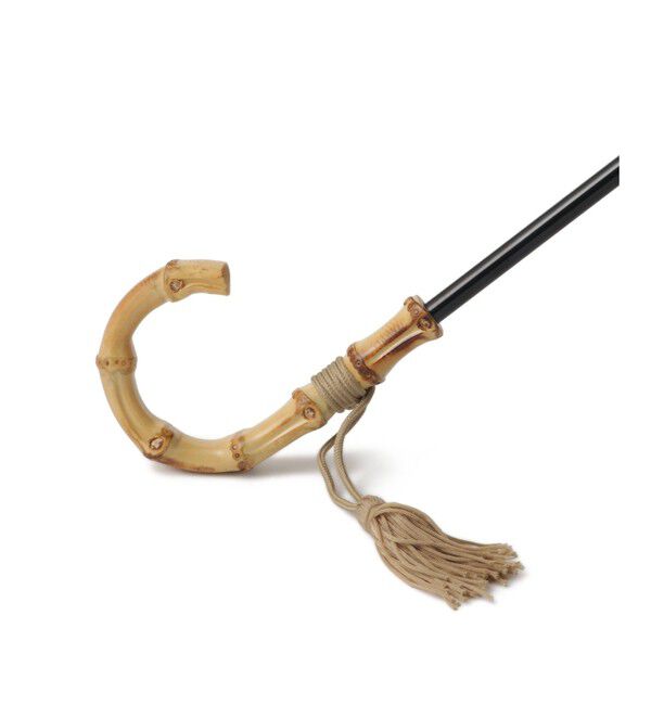 ROPE「[晴雨兼用]バンブーハンドルバイカラーコンパクトパラソル(折りたたみ傘・日傘)/UV100%カット/完全遮光生地」|傘|