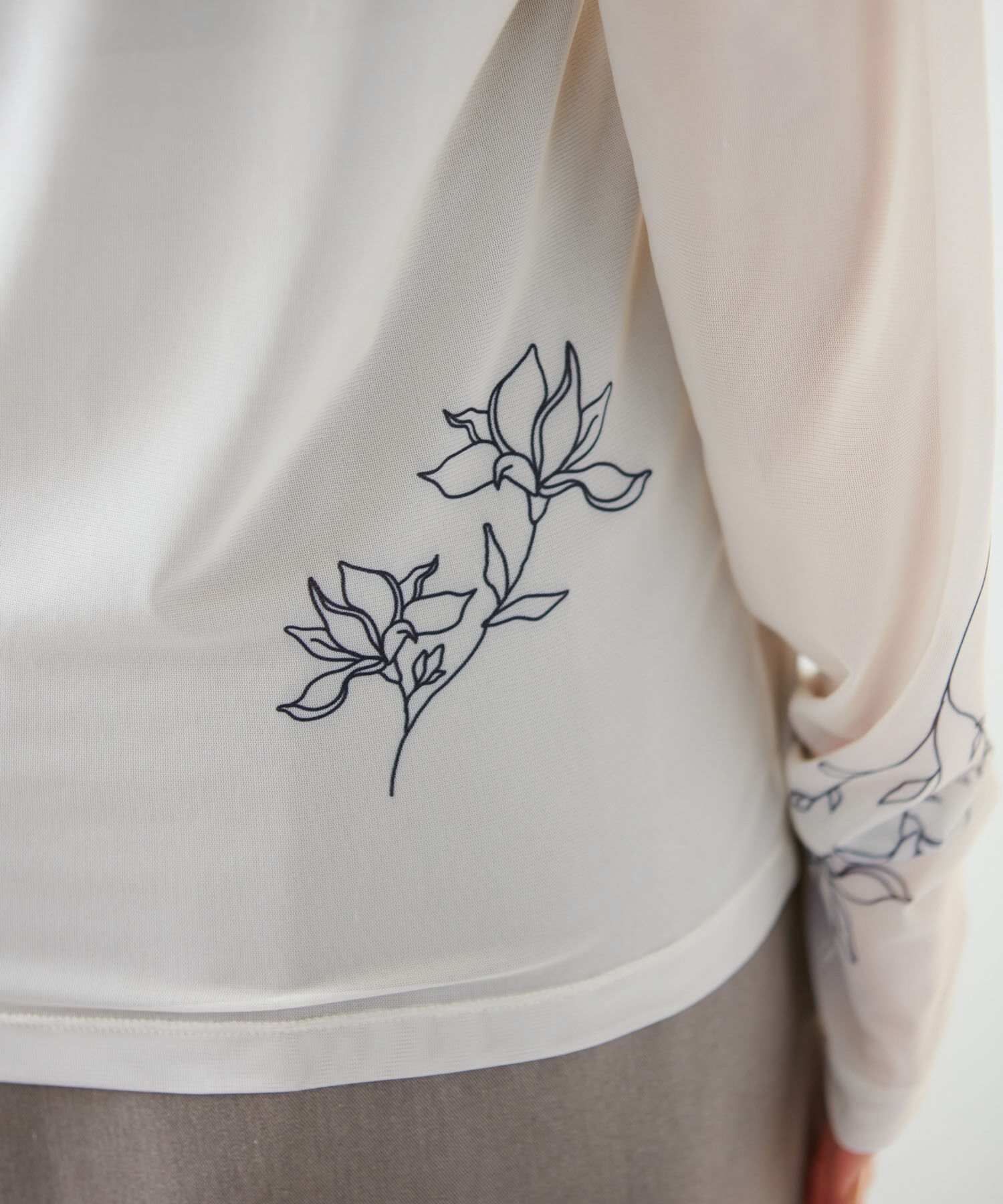 VIS「【洗える】シアータトゥートップス」|Tシャツ・カットソー|