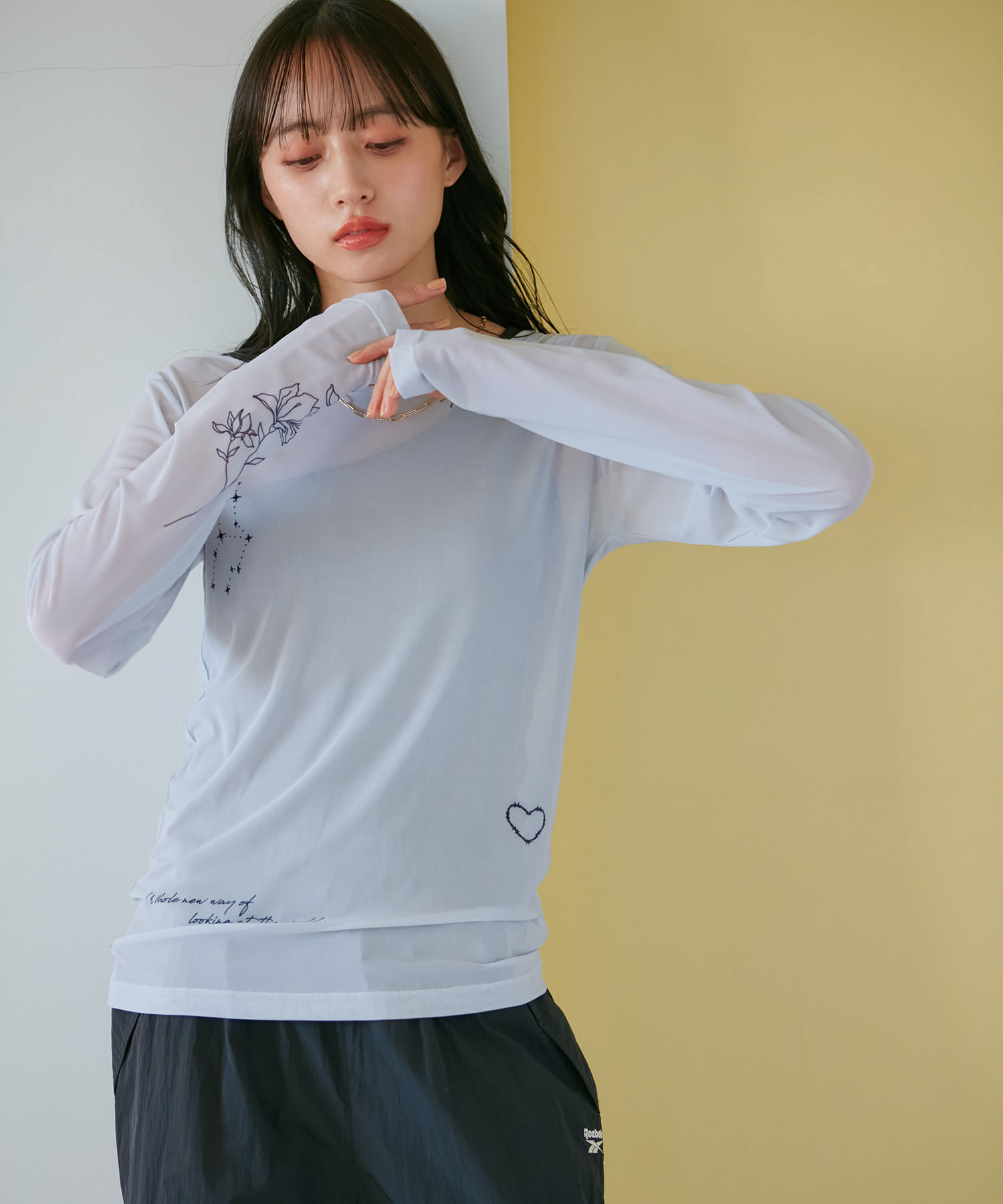 VIS「【洗える】シアータトゥートップス」|Tシャツ・カットソー|