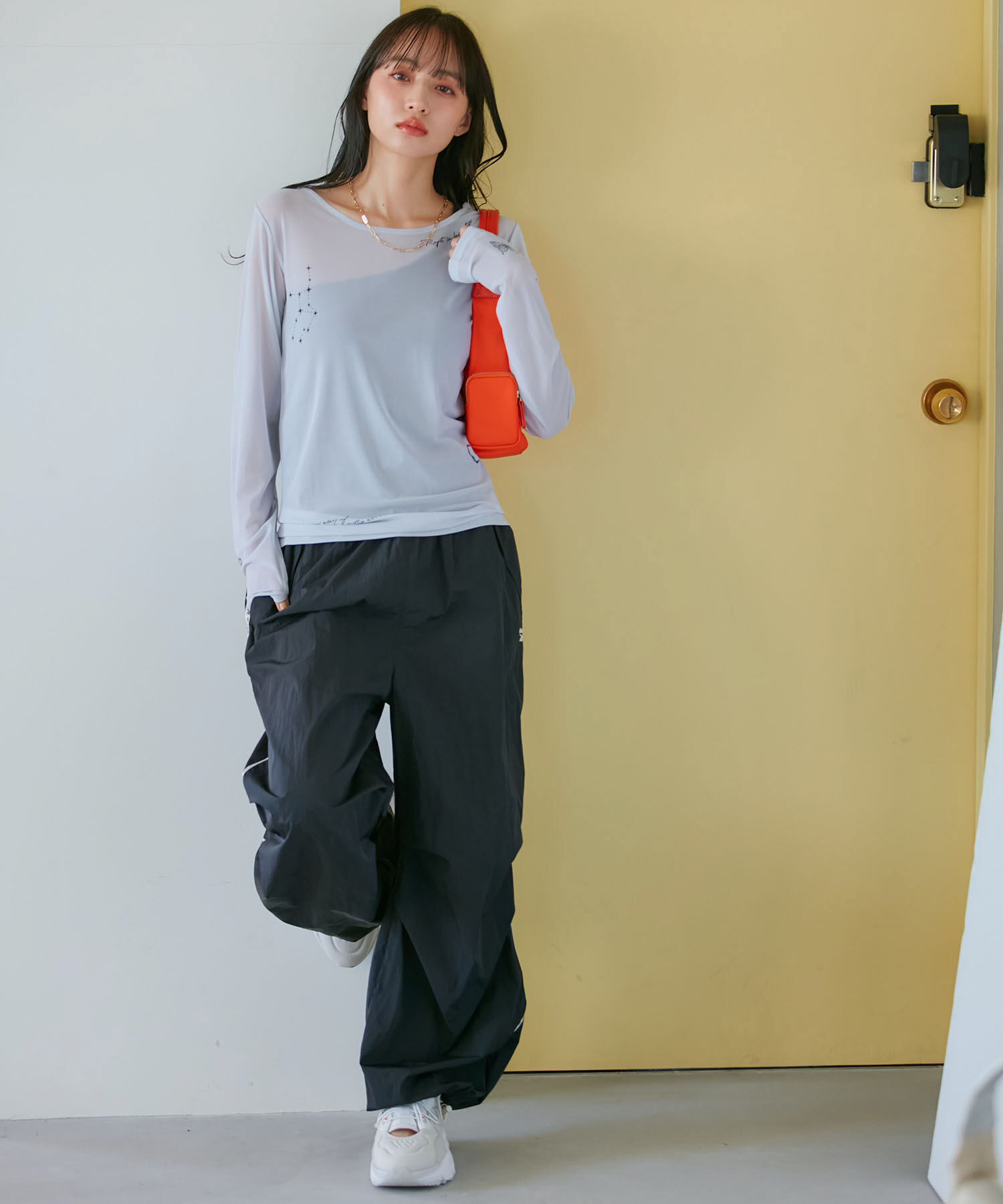 VIS「【洗える】シアータトゥートップス」|Tシャツ・カットソー|