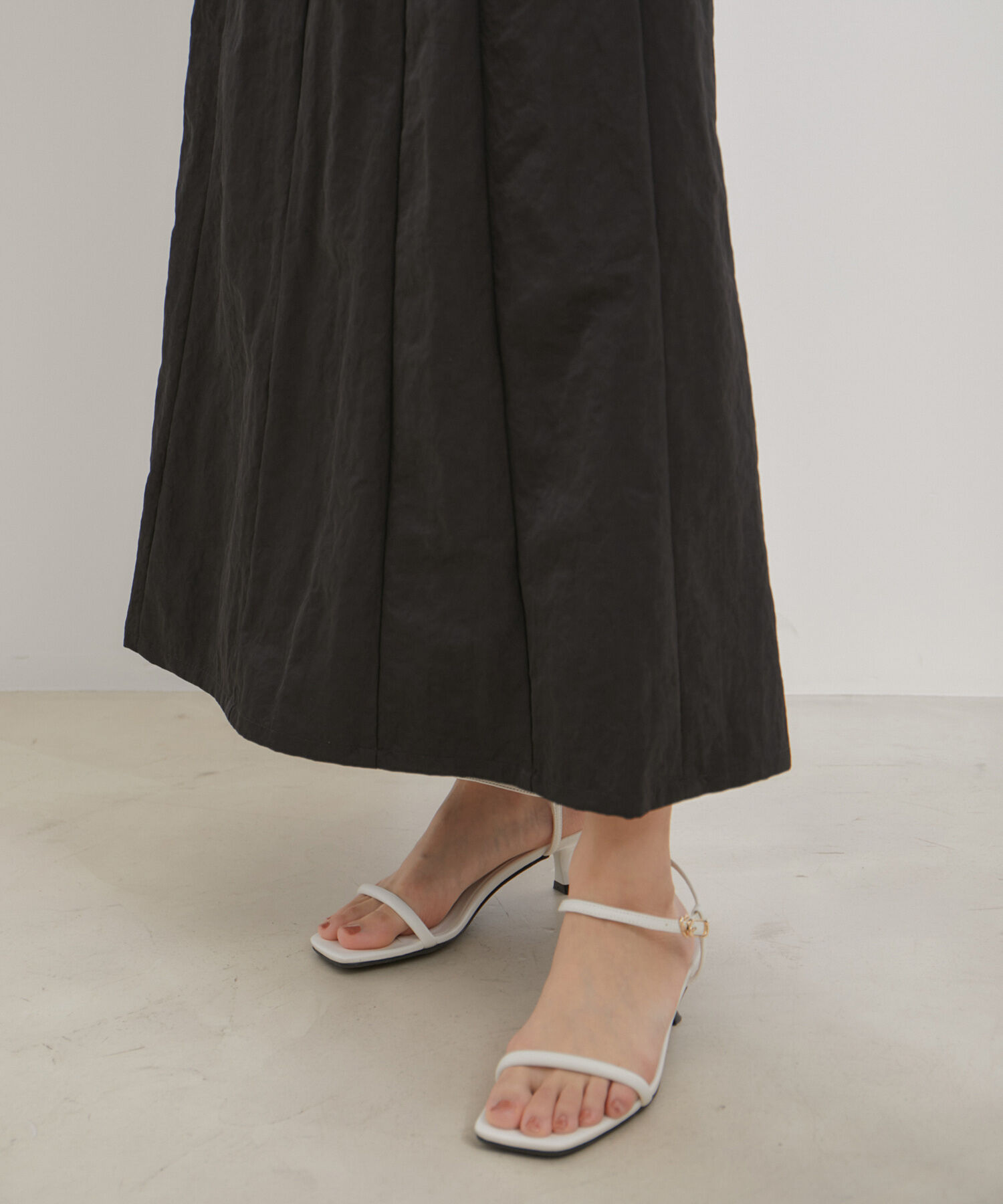 VIS「【セットアップ対応】ナイロンワッシャーAラインスカート【洗える】」|スカート|