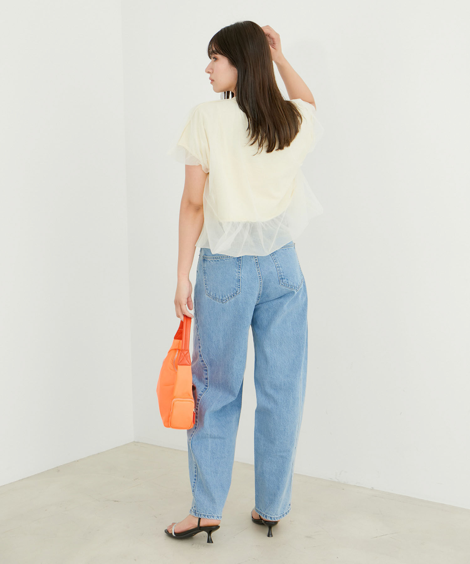 VIS「【2WAY】チュールリバーシブルプルオーバー」|Tシャツ・カットソー|