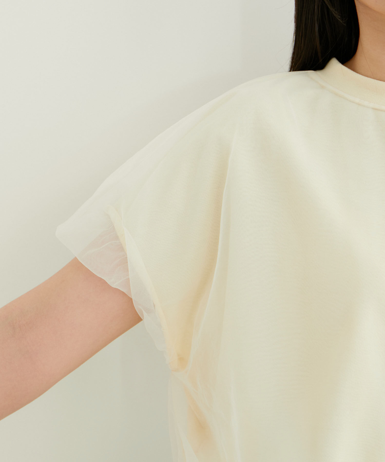 VIS「【2WAY】チュールリバーシブルプルオーバー」|Tシャツ・カットソー|