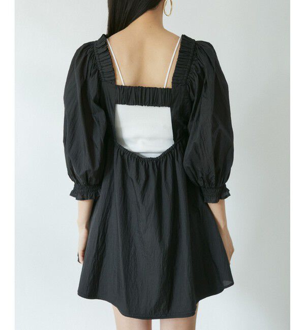 VIS「パフスリーブナイロンチュニックブラウス」|シャツ・ブラウス|