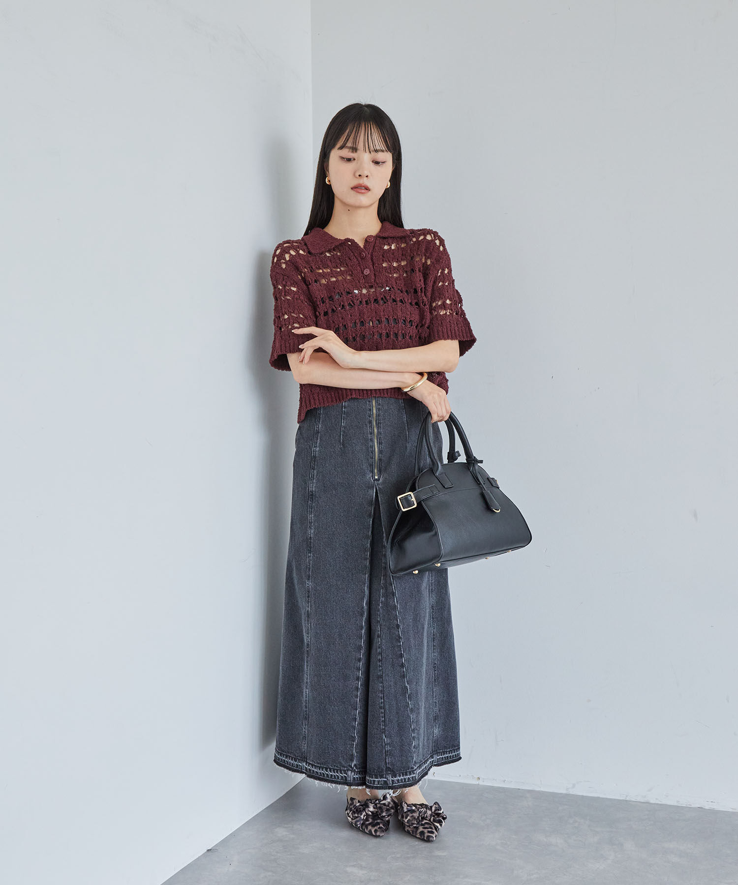 VIS「ファンシーヤーンニットポロ」|その他|