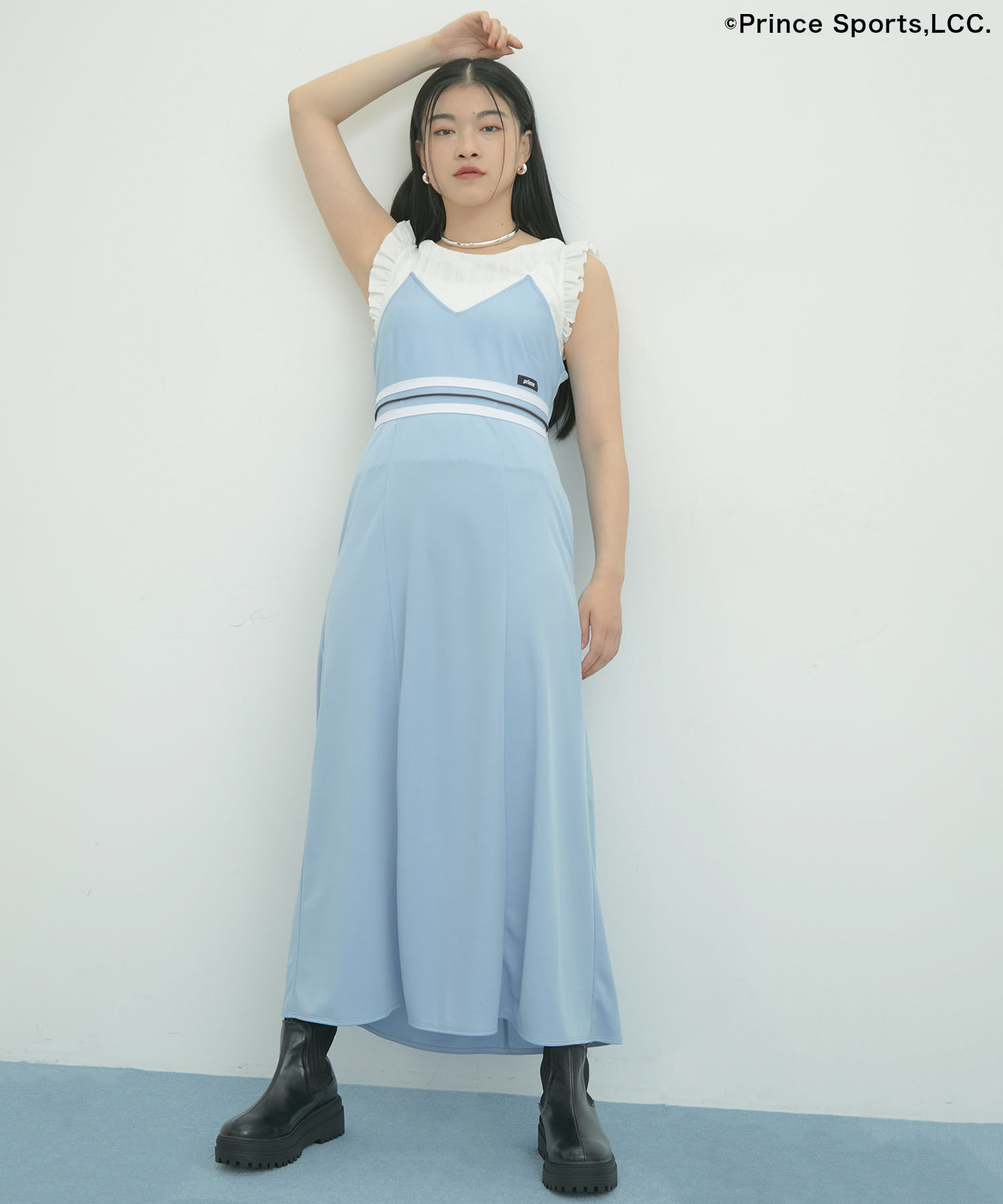 VIS「【Prince】VIS別注ラインキャミワンピース」|ワンピース|