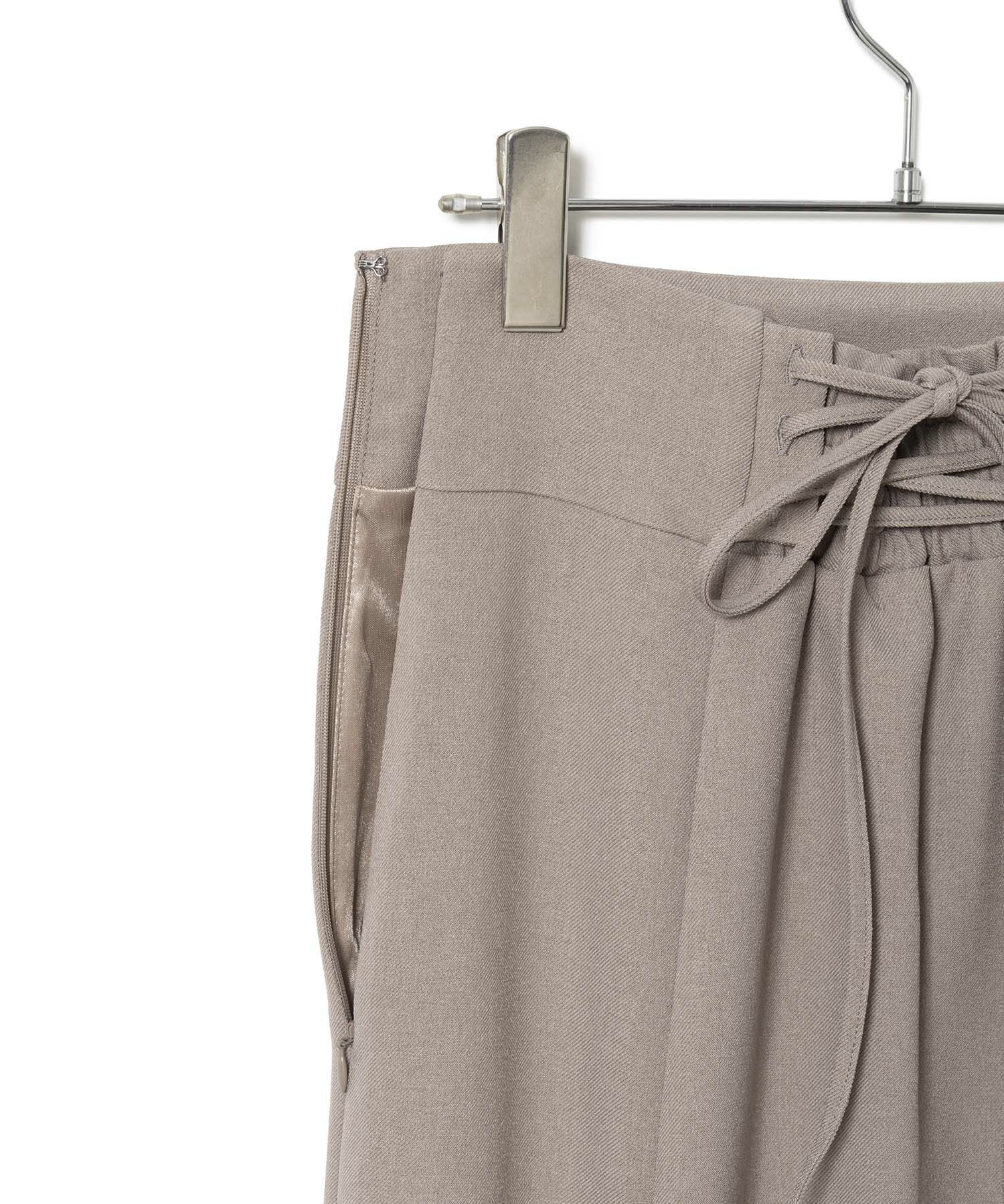 VIS「美easyウーリッシュバックレースアップマーメイドSK」|スカート|