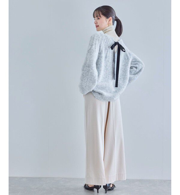 VIS「バックリボンHUGニット」|ニット・セーター|