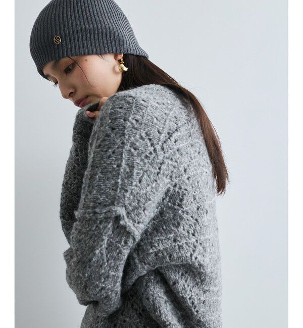 VIS「ミックスカラー深Vネックニット」|ニット・セーター|