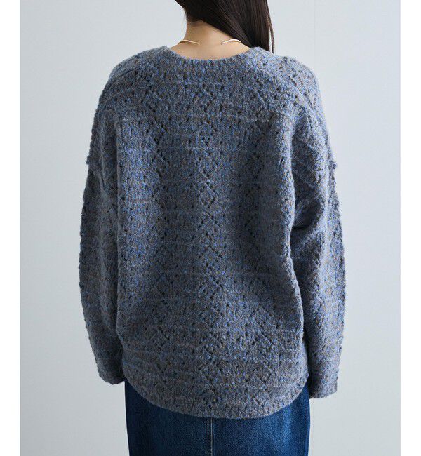 VIS「ミックスカラー深Vネックニット」|ニット・セーター|