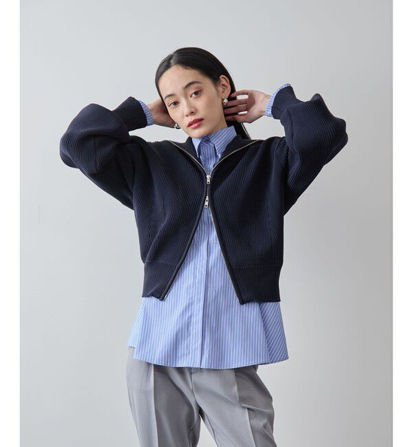 VIS「Wジップハイネックニットカーディガン」|カーディガン|