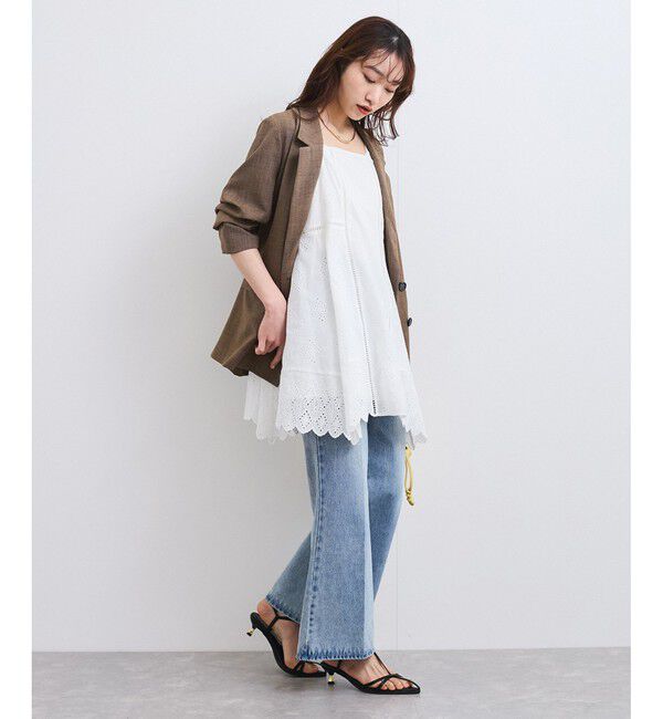 VIS「カットワークレースキャミミニワンピース」|ワンピース|