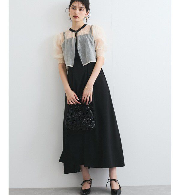 VIS「【VIS DRESS】【3WAY】シアートップスセットキャミドレス」|ワンピース|