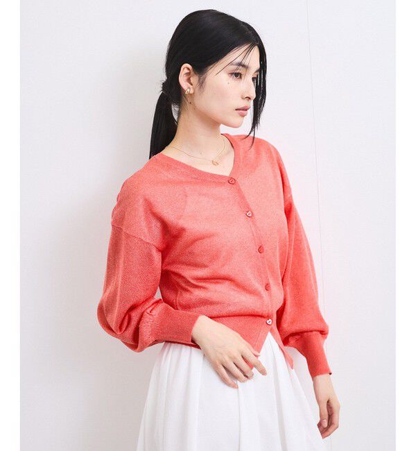 VIS「【前後2WAY】ハート釦シアーカーディガン」|カーディガン|
