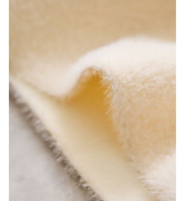 VIS「接結メタルボタンミニフェザーニットコート」|ノーカラージャケット|