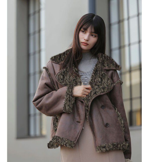 VIS「フェイクムートンジャケット」|ブルゾン・スタジャン|