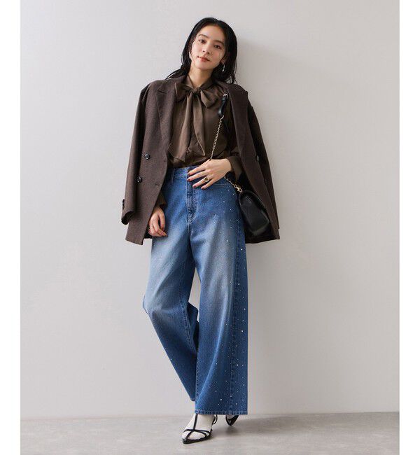 VIS「サテンボウタイブラウス」|シャツ・ブラウス|