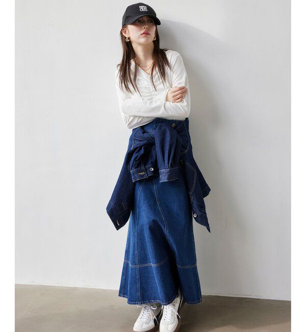 VIS「ボリュームスリーブデニムジャケット/Gジャン」|デニムジャケット|