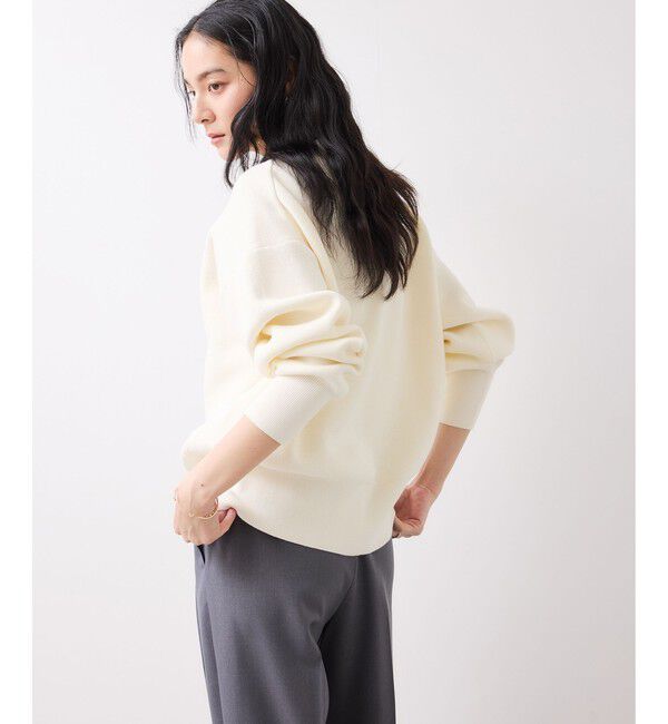 VIS「釦アクセントコクーンカーディガン」|カーディガン|