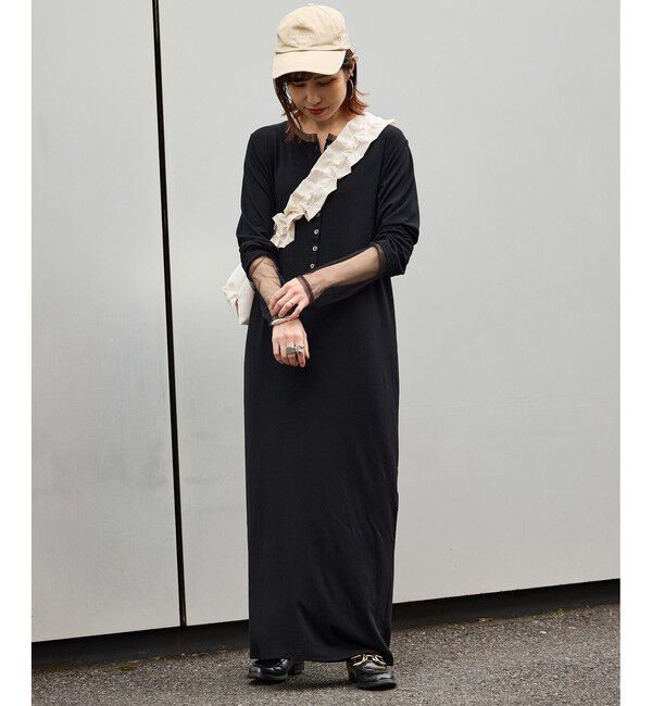 VIS「【WEB限定】チュールレイヤード風ワンピース」|ワンピース|