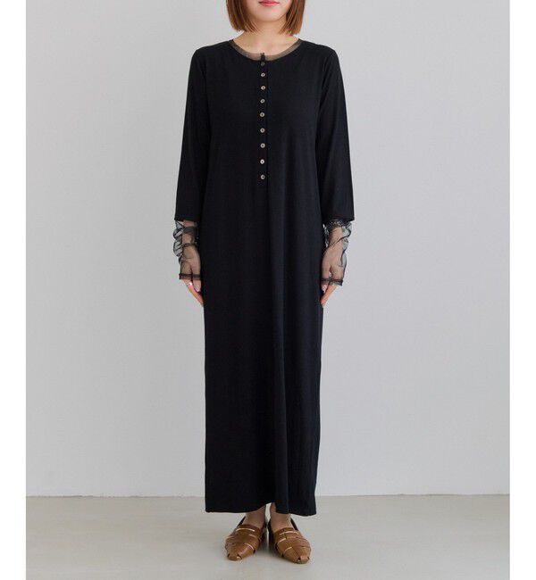 VIS「【WEB限定】チュールレイヤード風ワンピース」|ワンピース|