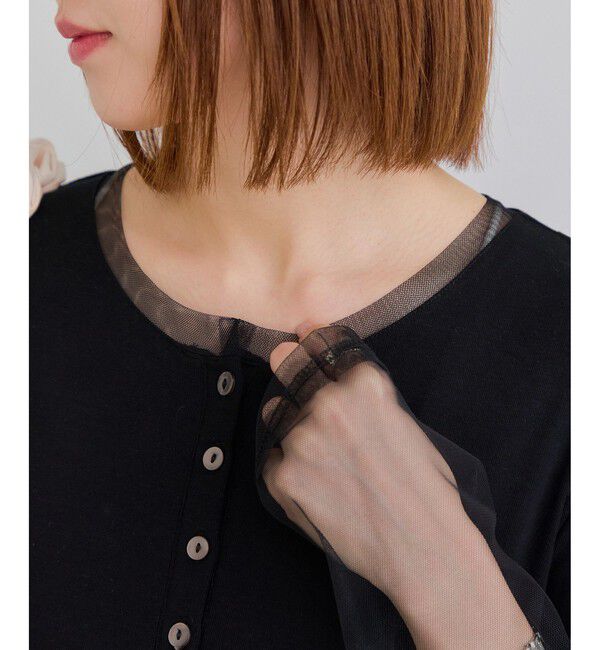 VIS「【WEB限定】チュールレイヤード風ワンピース」|ワンピース|