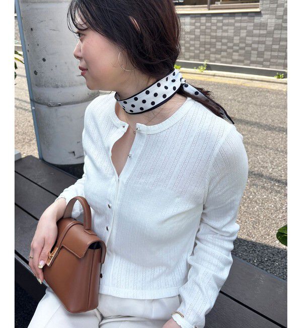 VIS「パターンメッシュカーディガン」|カーディガン|