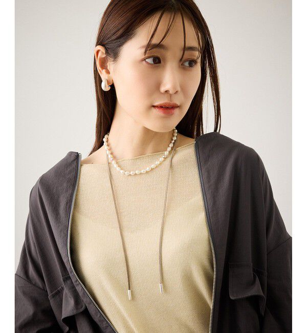 ROPE PICNIC PASSAGE「マルチWAYスエードコードパールネックレス」|ネックレス|