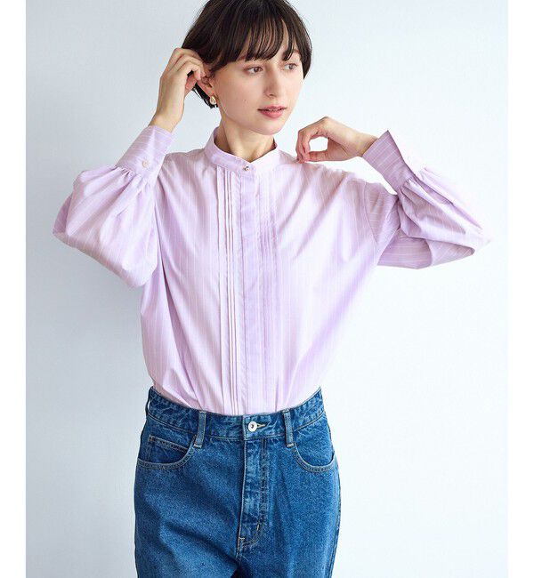 Rope&rsquo;Picnic「ボウタイリボンシャツ/花粉ガード・防シワ」|シャツ・ブラウス|